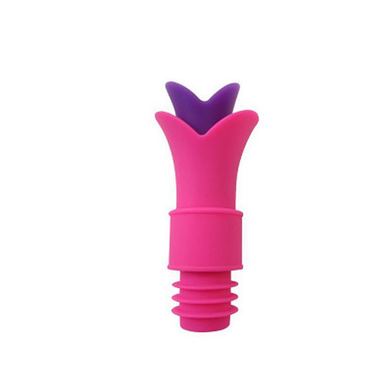 Fashionable Cheap Silicone Cartoon Red Wine Bottle Stoppers