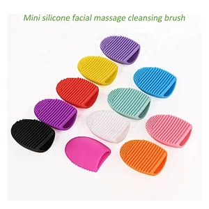 soft waterproof private label mini silicone facial massage cleansing brush cleaning face cleanser brush
