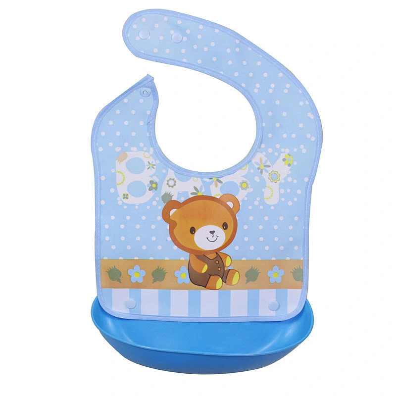 Food Grade Baby Bib PVC Baby Bib Jersey Cotton