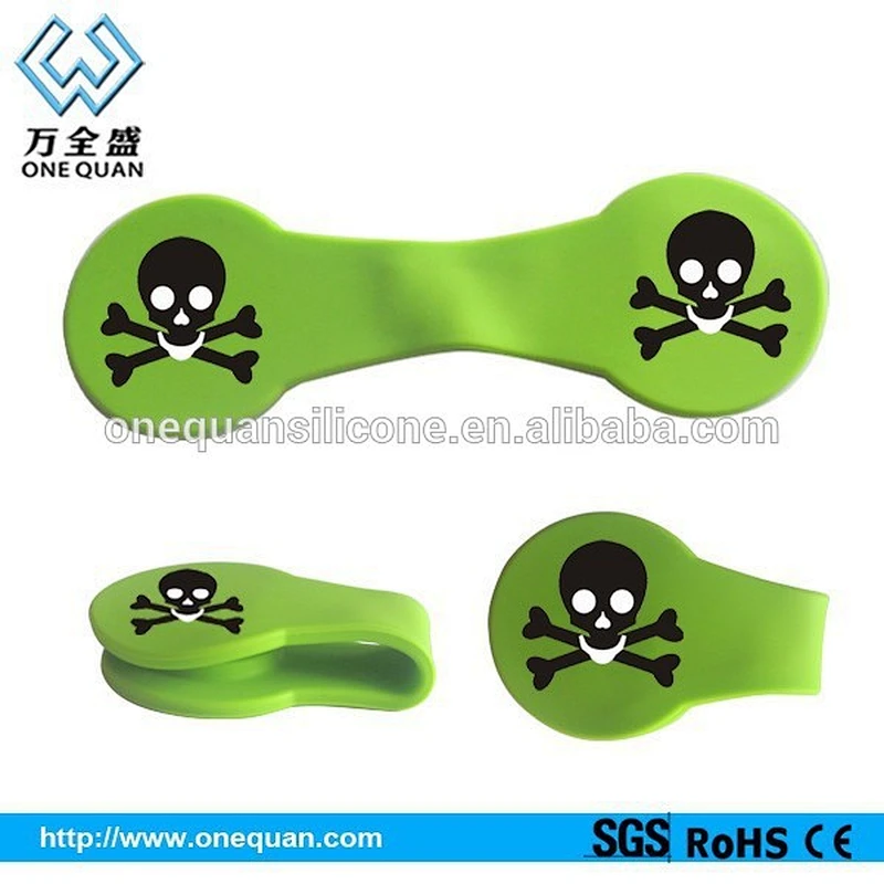 custom made shape silicone magnetic paper clips