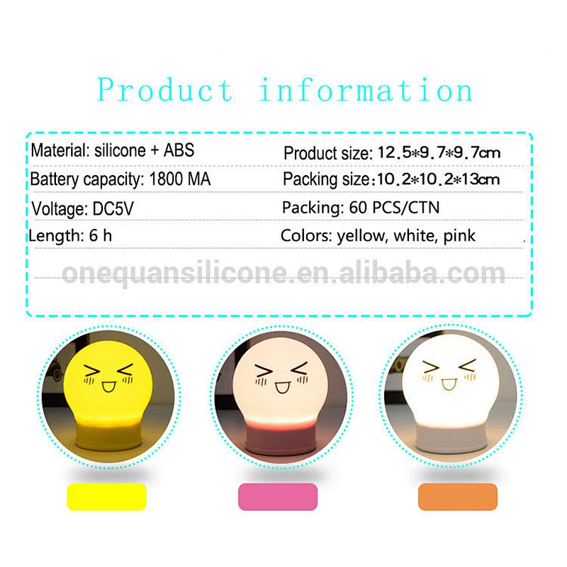 Wholesale sale silicone night light baby