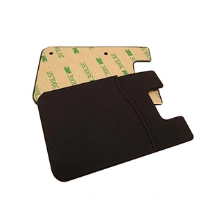 eco-friendly custom silicone card holder for mobile phone with 3m sticker for promotion
