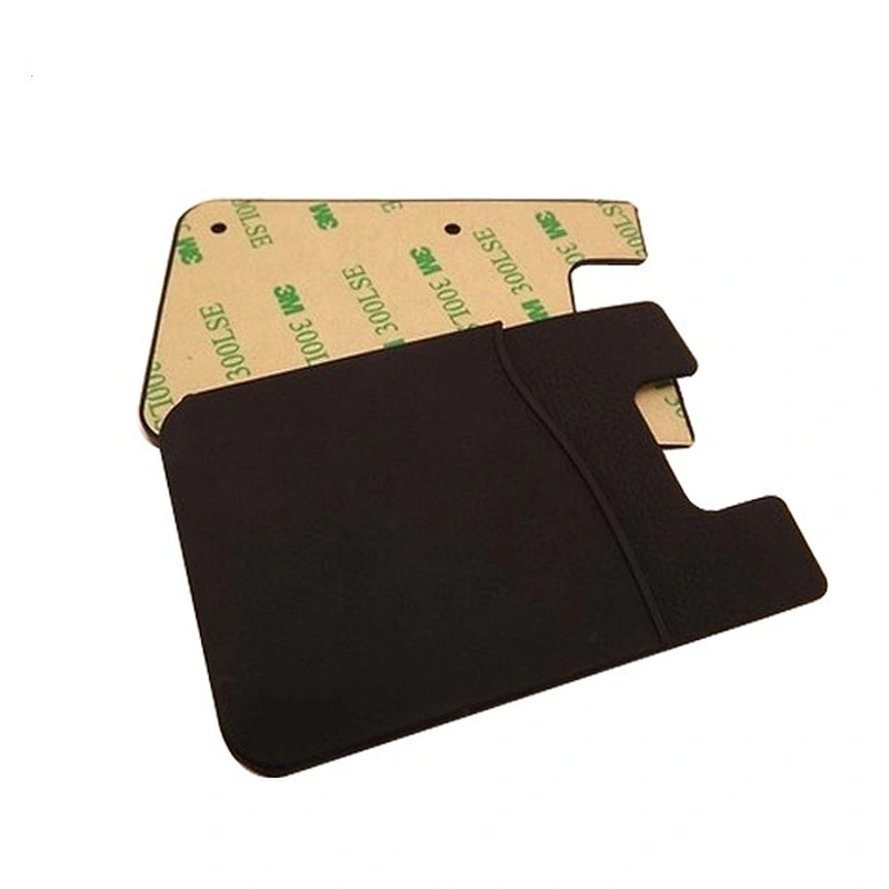 eco-friendly custom silicone card holder for mobile phone with 3m sticker for promotion