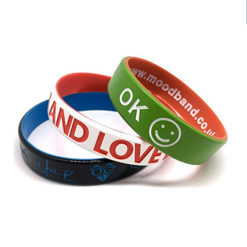 2019 Popular fashion personalized silicone rubber bracelets for gifts
