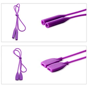 Silicone rubber glasses cord black sport eyeglasses cord  strap ropes