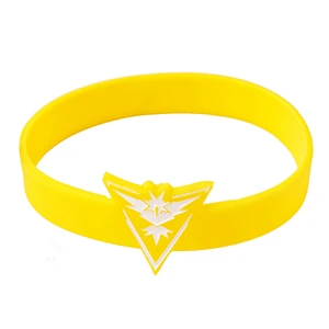 Factory wholesale cheap price Pokemon go wristband silicone bangles bracelet for outdoor and promotional gift