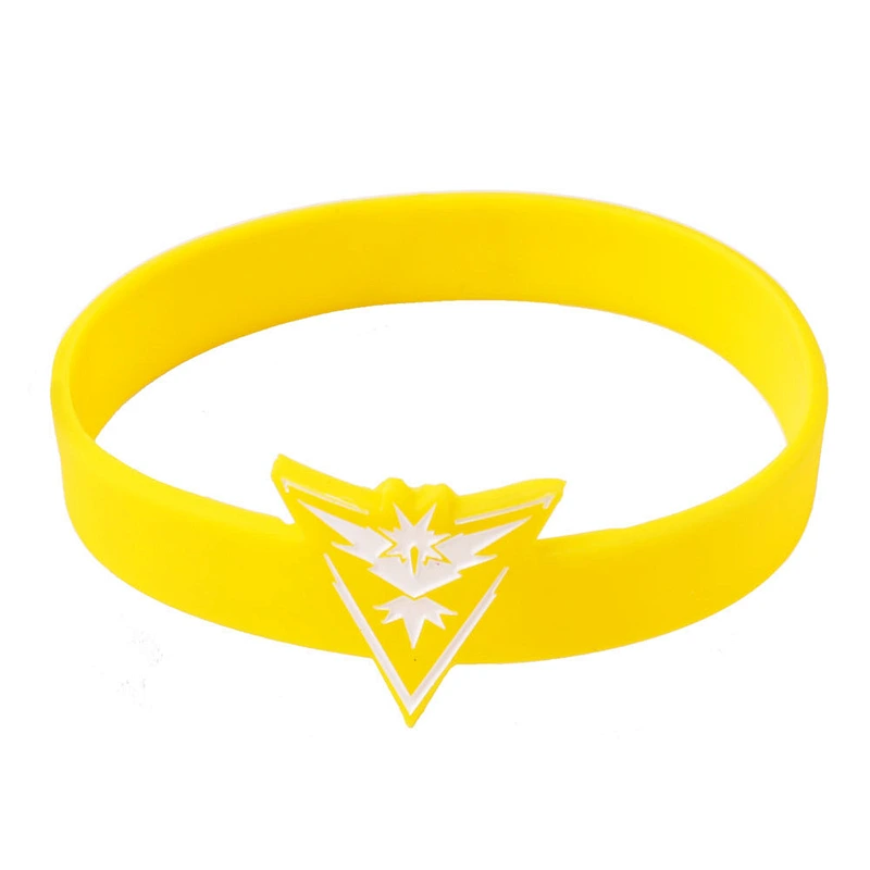 Factory wholesale cheap price Pokemon go wristband silicone bangles bracelet for outdoor and promotional gift