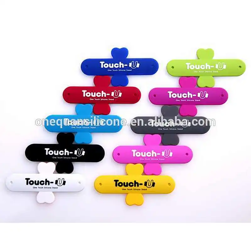 New 100% eco-friendly silicone touch U mobile/cell/smart phone stand