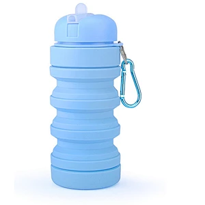 Rollable collapsible hot sport water bottle for kids