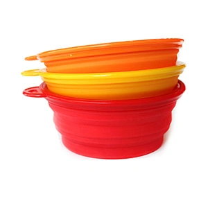 Silicone pet dispos slow clear food bowl dog pet food bowl for pet
