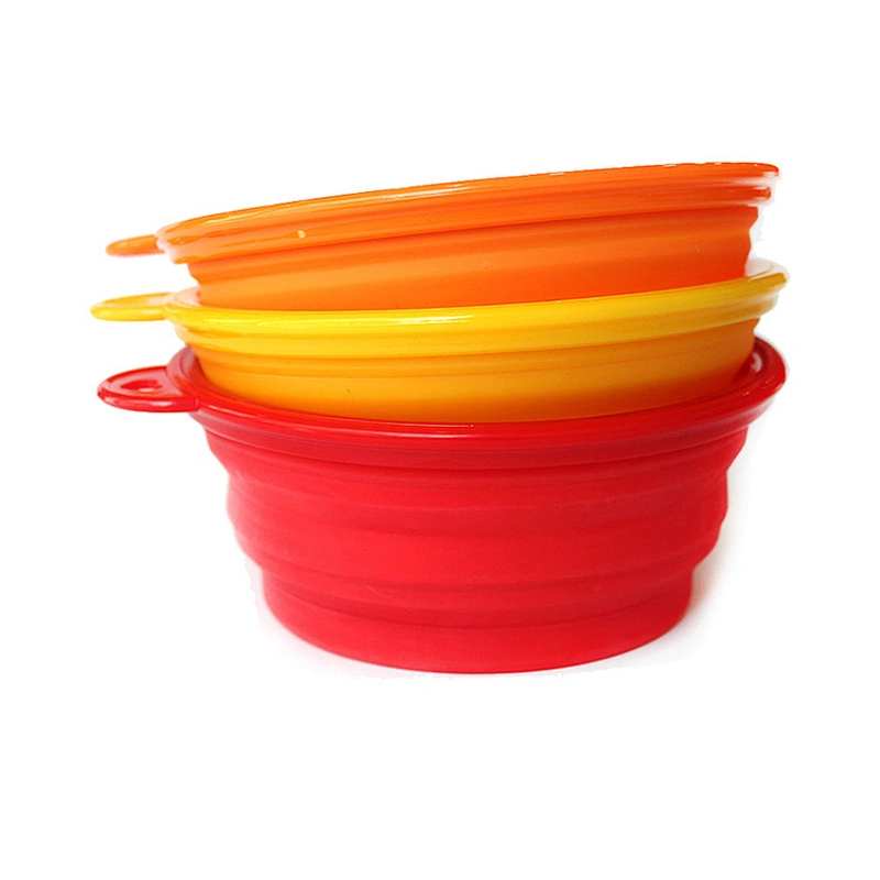 Silicone pet dispos slow clear food bowl dog pet food bowl for pet
