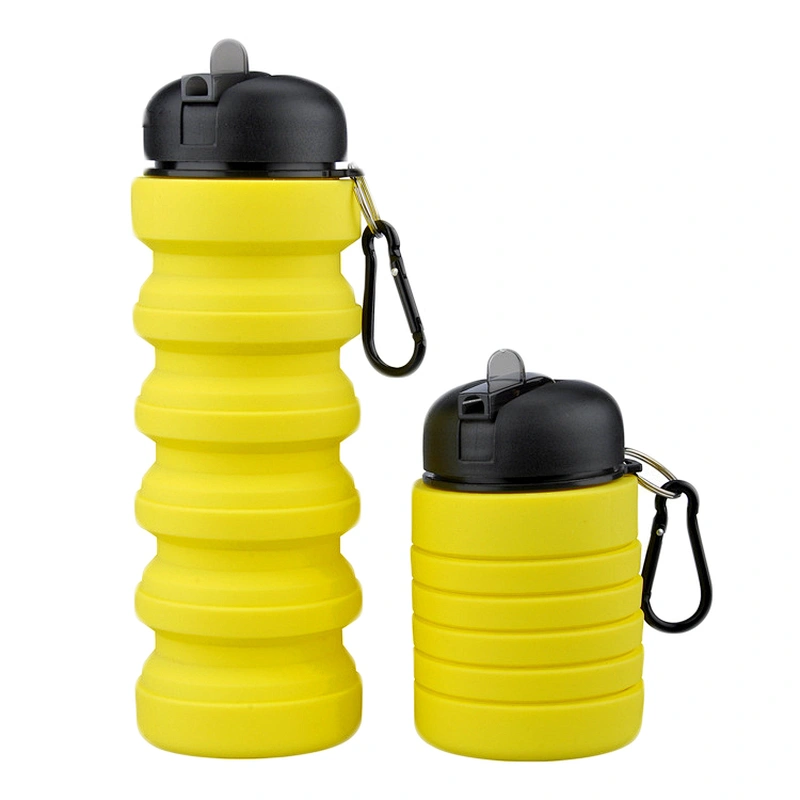Rollable collapsible hot sport water bottle for kids