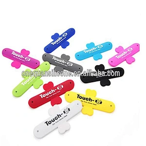 New 100% eco-friendly silicone touch U mobile/cell/smart phone stand