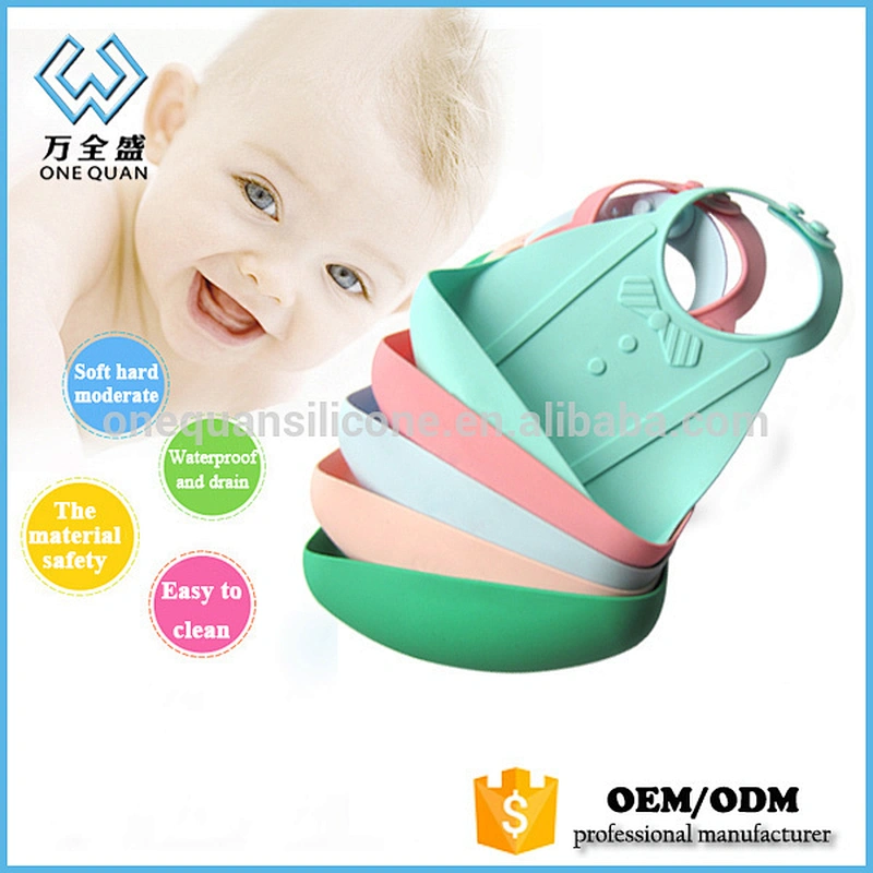 New Design Waterproof Silicone Floral Baby Bib