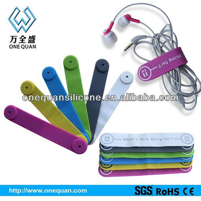 Multifunction M clips Silicone Magnetic Mobile Phone Stand Holder Earphone Cable Tie