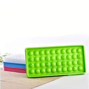 40 Holes Ball Sharped Ice Mold Silicone Logo Silicone Ice Cubes Ball Shape Ice Tray for Whisky