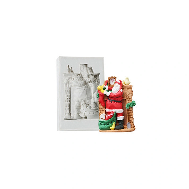 Christmas Fondant Silicone Cake Mold for Candy Decoration
