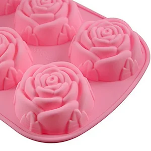 Silicone Muffin Pan Cupcake Set - Mini 6 Cups Muffin Tin, Nonstick BPA Free Food Grade Silicone Molds