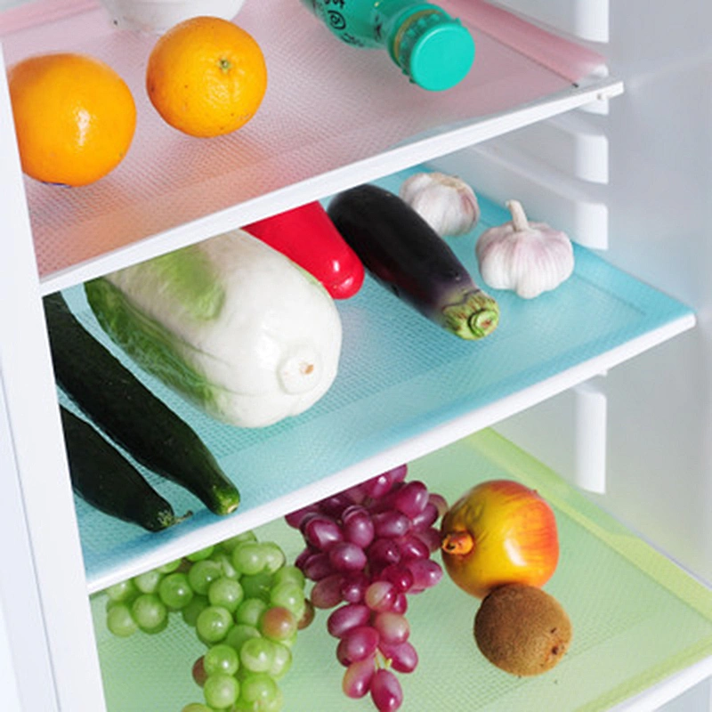 Can Be Cut Table Mat Cabinet Mat Antifouling Refrigerator Mat 4 Pieces