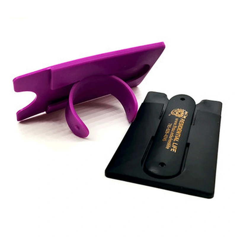 New Hot Best selling silicone mobile phone cell phone case stand with card holder