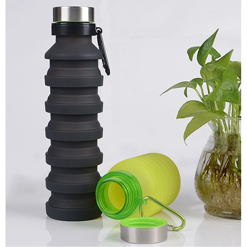 Collapsible Water Bottle  Folding Silicone Drink Water Bottle Cup Kettle Outdoor Sport Bottle
