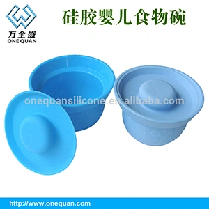China manufacturer silicone suction baby bowl set