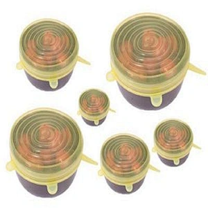 Factory Direct Sales food storage bowl and silicone seals stretch lids 6 pack of small size Made In China Low Price