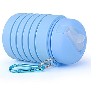 Rollable collapsible hot sport water bottle for kids