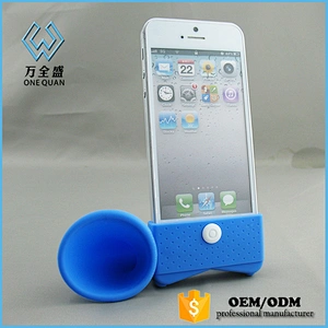 Silicone Horn Stand Speaker compatible with Apple for iPhone 6 Plus for iPhone 6s Plus 5.5 inch