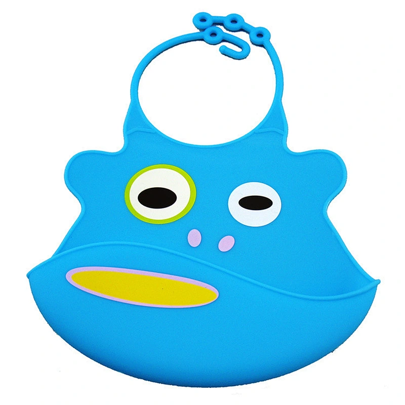 Hot Customized Silicone Pink Baby Waterproof 3 Pack Bib Logo for Newborns