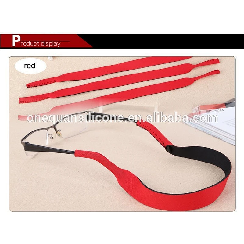 promotional cheap fashion custom neoprene sunglasses strap with custom logo