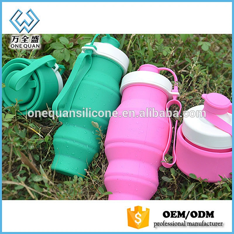 silicone water bottle ,foldable for outdoors