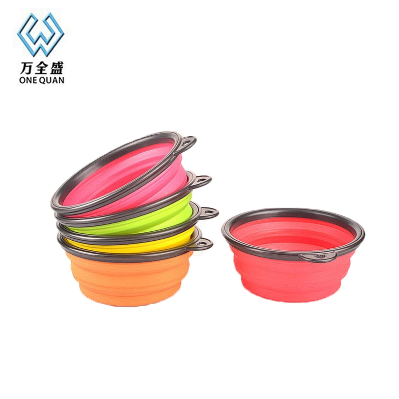 Food Grade Silicone Folding Pet Bowl For Feeding