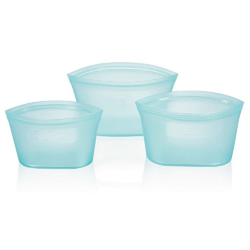 Silicone bpa free ecofriendly space saver vacuum  food storage bag