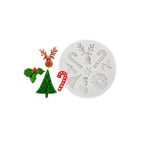 Christmas Kitchenware Silicone Mold Snowman Decorating Tools