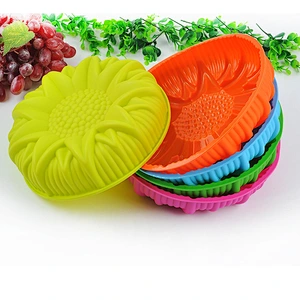 2020 New High Quality Baking Trays Cake Molds Silicone and Sunflower Forms Silicone Cake Pan Non-Stick Tray LFGB FDA