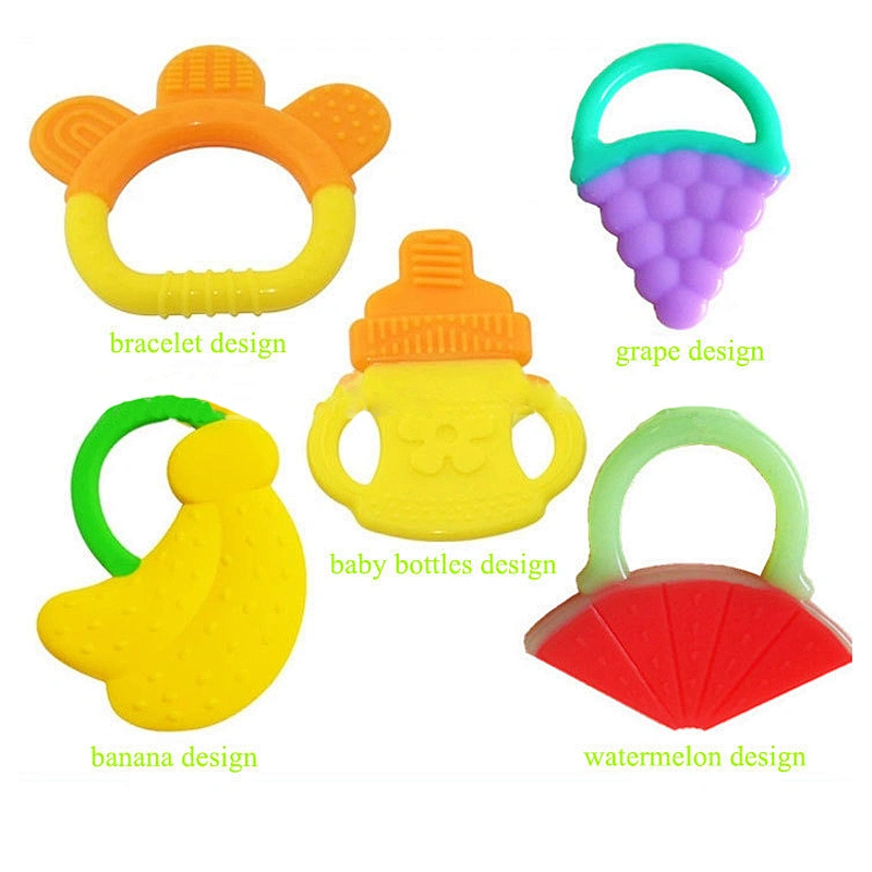 100% Food grade baby teether toys,silicone baby teether