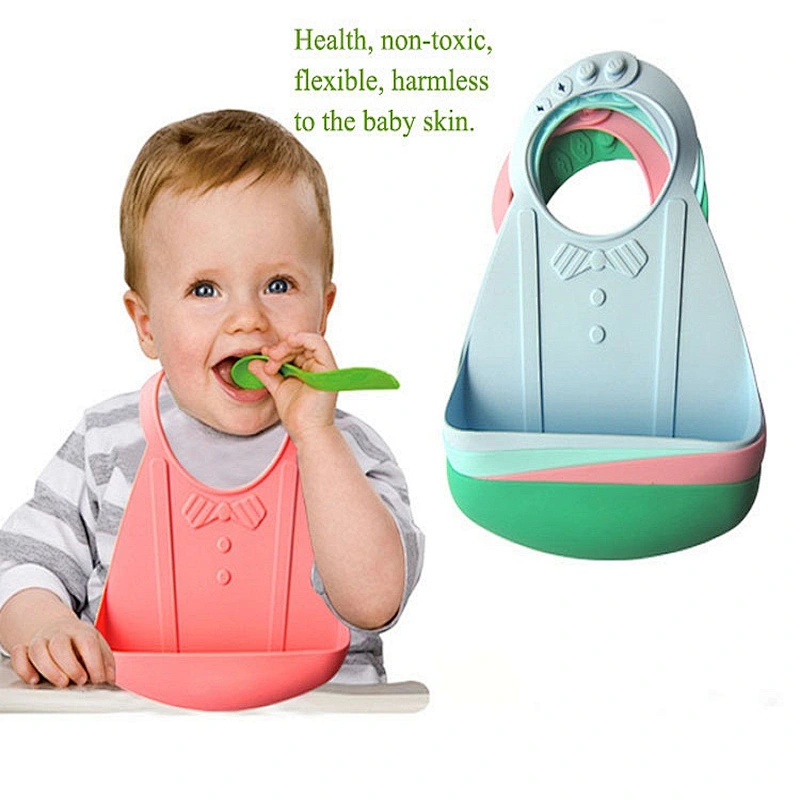 New products  waterproof silicone bandana blank baby bibs wholesale silicone baby bibs