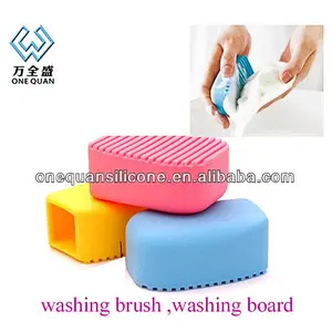 Cute silicone cleaning cloth brush
