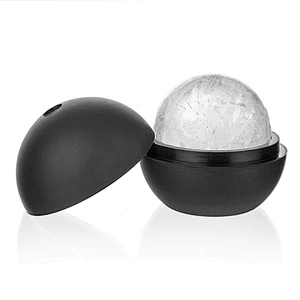 Factory Direct Sale Ball Shape Custom Ice Cube Tray with Cover 3D Ice Tray Cake Mold