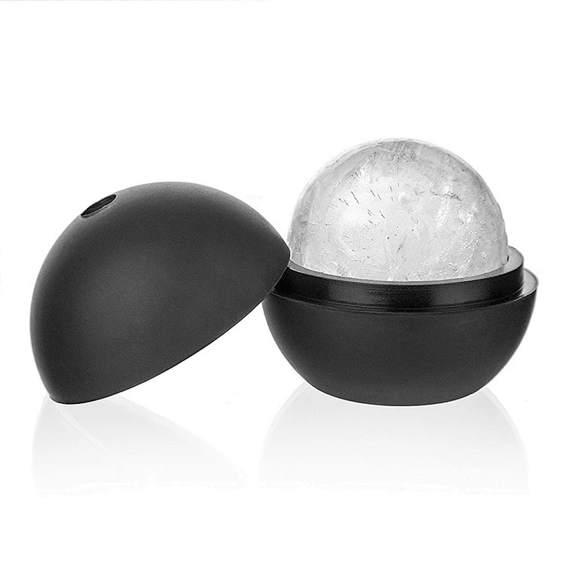 Factory Direct Sale Ball Shape Custom Ice Cube Tray with Cover 3D Ice Tray Cake Mold