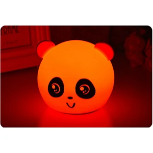 Cute Gift Presentation USB Rechargeable Silicone Night Light Cartoon Hold Beside Bed Pat Lamp