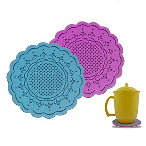 Silicone Fashion heat resistant placemats rubber coasters Mats & Pads