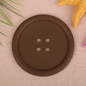 2020 Durable Silicone Cup Holder Button Shape Coaster Glass Coffee Cup Mat