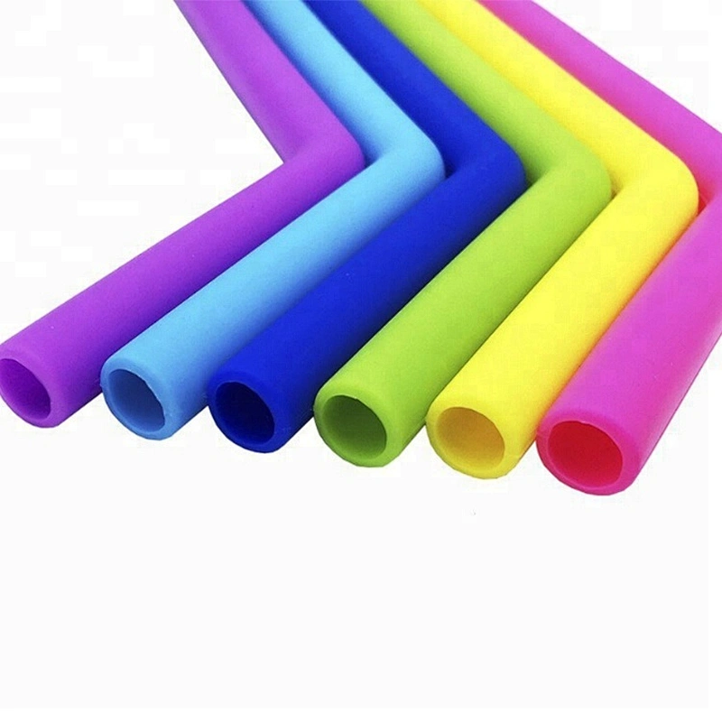 Eco Friendly Better Life Reusable Silicone Drinking Straws Extra Long Flexible Straws With Cleaning Brushes