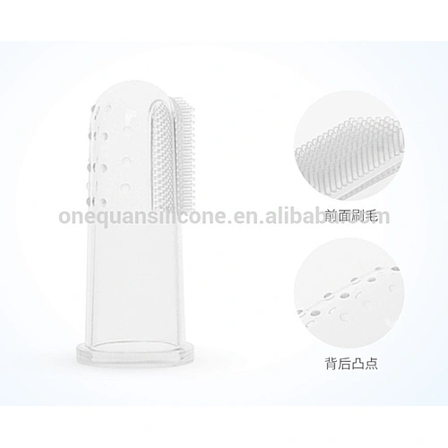 FDA 100% silicone baby finger toothbrush