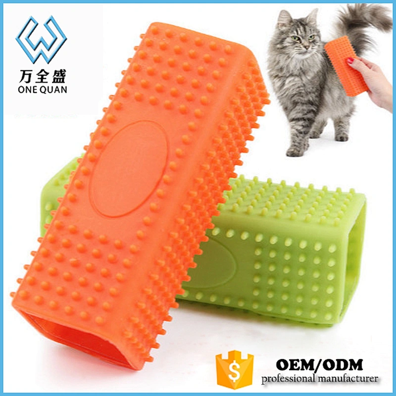 Silicone Handle Pet Shower Brush Dog Massage Brush