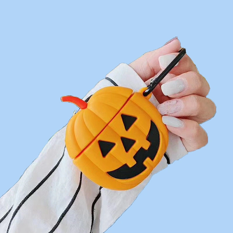 Halloween Silicone Bluthtooth Earphones Box Wireless Headphone Case for Iphone
