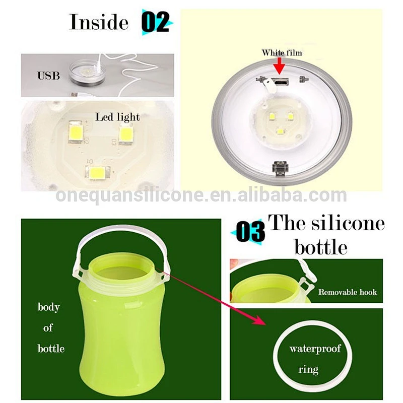 2019 new innovative products fashion wholesale silicone outdoor Nightlight