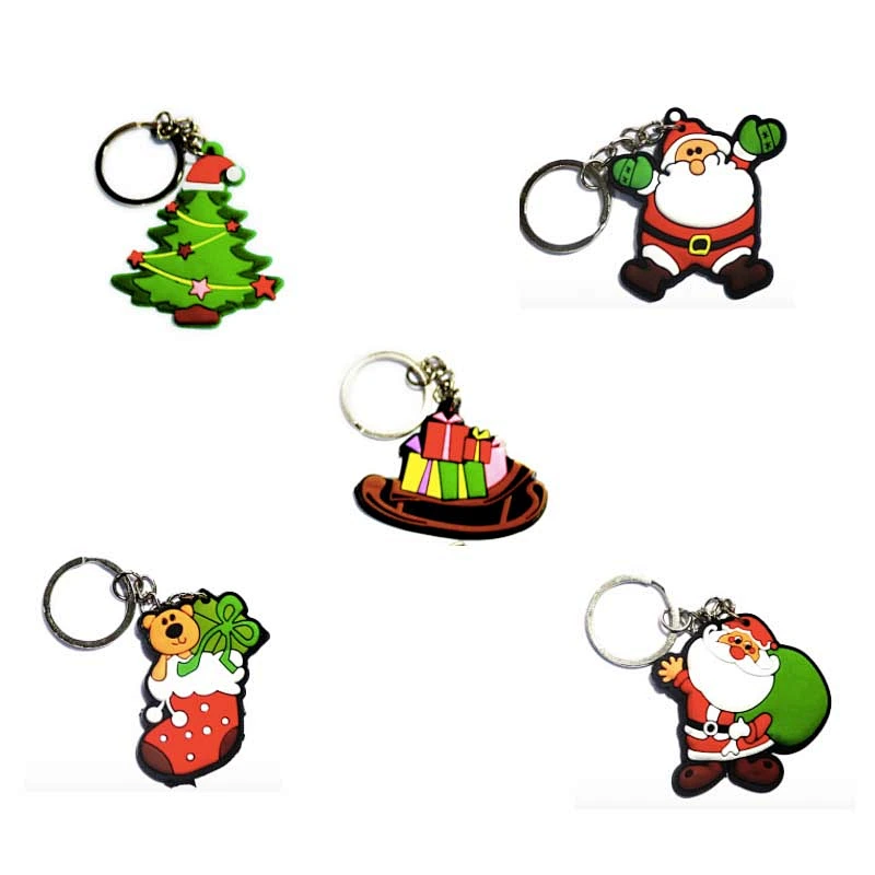 Factory wholesale 3D keychain ,wholesale souvenir custom key chain for christmas